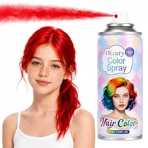 Red Hair Spray, Temporary Hair Color Spray for Kids Women Man, Red Hair Dye