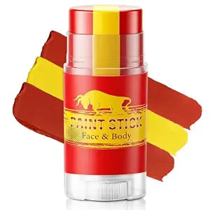 Red Yellow and Red Spain Face Body Paint Stick for Sports Fan Makeup