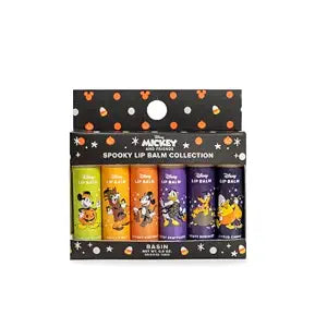 Basin Disney Mickey & Friends Halloween Lip Balm Collection, 6-Pack — Boo Berry, Candy Corn, Spooky Spearmint — Clean, Gift-Ready Set for Trick or Treat & Party Favors