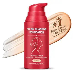 Korean Color Changing Foundation for Mature Skin, 1.01 Fl Oz