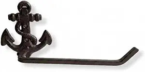The Bridge Collection 10" Anchor Towel Holder- Cast Iron Beach Towel Hook