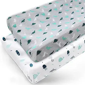 Changing Pad Cover for Boys Girls 2 Pack, Diaper Changing Pad Cover