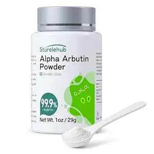 Alpha Arbutin Powder, 1OZ 99.9% Purity, Cosmetic Grade, Alpha Arbutin Powder for Homemade Cosmetics