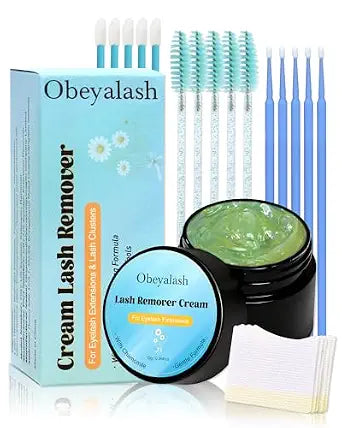 Obeyalash Lash Remover for Clusters & Extensions, 10g Cream Kit A03
