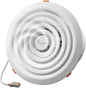 Hawkrown 8 Inch Round Bathroom Exhaust Fan110 CFM 1 Sone Powerful and Quiet Bathroom Ventilation, Replacement for Mobile HomeThrough Wall Vent Fan, Easy Install