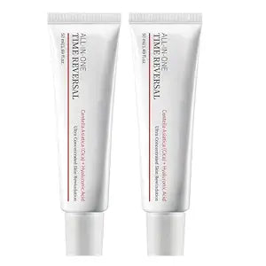 2PCS All-In-One Time Reverse Cream with Centella Asiatica (Cica), Deeply Moisturizes and Nourishes the Skin, Nourishing, Hydrates, Firms & Reduces Wrinkles, Collagen & Hyaluronic Acid