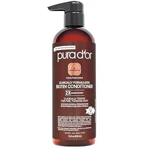 PURA D'OR Clinically Formulated Biotin Conditioner for Thinning Hair, 16oz