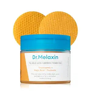 Dr.Melaxin TX Kojic Acid Turmeric Toner Pads with Tranexamic Acid, Toner Pad for Pigmentation & Dark Spot Care, Gentle Keratin Care for Radiant Skin, Korean Skincare, 70 Sheets