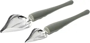 Restaurantware Decorating Tools 1 Count 7.8 x 1.4 x 1.4 Inches Stainless Steel Precision Culinary Drawing Spoons for Artistic Plating Ergonomic Gray Design for Professional Kitchens