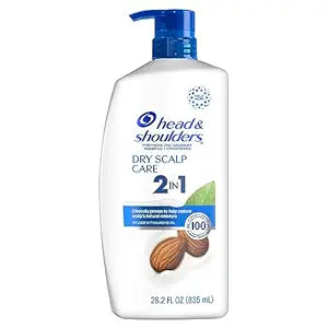 Head and Shoulders 2 in 1 Dandruff Shampoo and Conditioner, Anti-Dandruff Treatment, Dry Scalp Care for Daily Use, Paraben Free, 28.2 oz