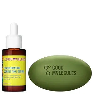 Good Molecules Brightening Skincare Set, Discoloration Serum & Body Duo