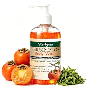 Persimmon Body Wash for Body Odor Control with Persimmon & Green Tea