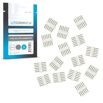 Litcessory 6-Pin to 6-Pin Connector for Philips Hue V4/Solo Lightstrip