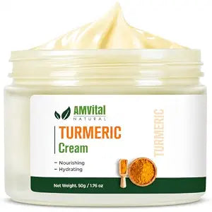 AMVital Turmeric Face Cream, Lightweight Facial Moisturizer