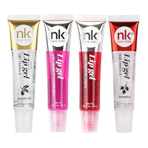NICKA K NEW YORK, Hydrating Lip Gel, Non-Sticky Gloss, 4-Pack