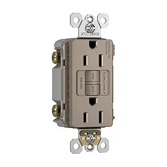 Legrand radiant 15 Amp Tamper Resistant GFCI Duplex Outlet Nickel 1 Pack