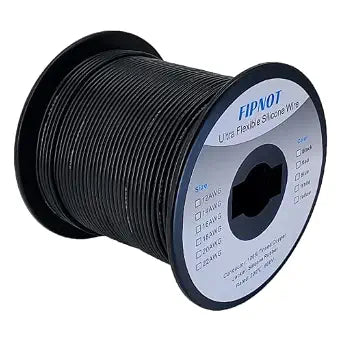 18 AWG Silicone Wire - 200ft Black, Flexible 18AWG Stranded Tinned Copper Wire, High Temp 200 600V