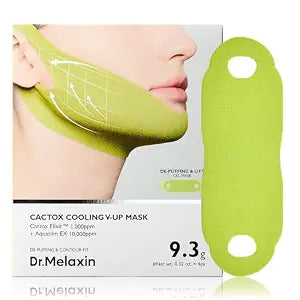 Dr.Melaxin CACTOX V-Lifting Mewing Band ��� Cactox + Caffeine + Collagen Double Chin Lifting Band for Sagging Jawline & Facial Puffiness | 115.49% Jaw & Chin Lifting Improvement | Korean V-Line Lifting