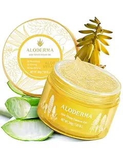Aloderma 24K Gold Aloe Flower Essence Gel, Age-Defying & Hydrating, 7 oz