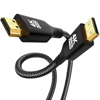 Mini HDMI to HDMI Cable 3.3FT, High Speed 4K 60Hz HDMI 2.0 Cord, Compatible with Camera, Camcorder, Tablet and Graphics/Video Card, Laptop, Raspberry Pi Zero W [Aluminum Shell, Braided]