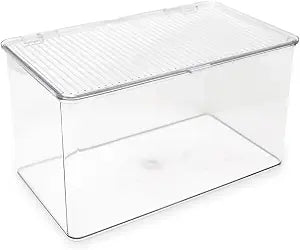 Isaac Jacobs Large Stackable Organizer Bin (10.75 x 6.5 x 6.1)