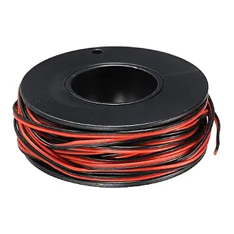 MECCANIXITY 30 Gauge Wire 2 Conductor Parallel Silicone Wire 30AWG Stranded Wire Electrical Wire Tinned Copper Wire Spool 10m/33ft for LED Strip Extension Cable, Car Model, Internal Wiring