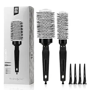 Round Brush for Blow Out, Ceramic Brush for Hair Smooth, Volume & Shine