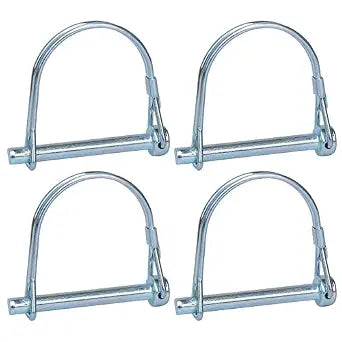 4PCS Trailer Hitch Pin, Coupler Pin, Zinc Plated Steel 1/4" x 2.16" Small