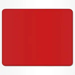 Red Mouse Pad, 12 x 10 Inch Square Mousepad, 3mm Thick Rubber Mouse Mat with Pretty Design, Premium-Textured Non-Slip for Gaming Work Office Wireless Mouse Men Women