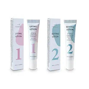 PERMANIA Lifting and Setting Lotion, 10 ml Tube Design Salon Grade for Korean Lash Lift and Brow Lamination Beauty Treatments (only lifting and setting lotion)