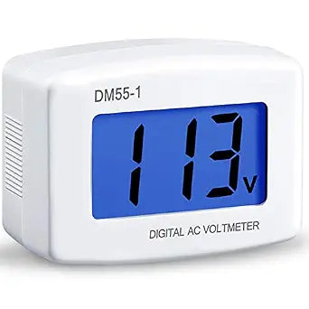 Weewooday 1 Pcs Ac Voltmeter 80-300v LCD Voltage Monitor Outlet Tester
