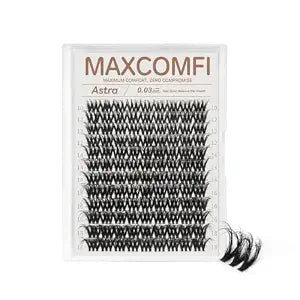 Lash Clusters Astra D Curl Wispy Natural Eyelash Extensions, Invisible Lash Line DIY Lash Clusters, Lightweight Comfort 0.05mm Fiber (10-18mm,Only Lashes)