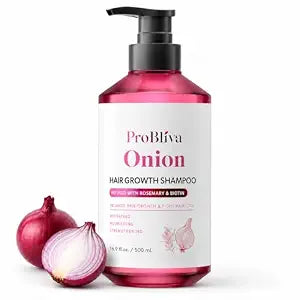 ProBliva Onion Shampoo for Hair Growth: Onion Hydrosol Shampoo with Biotin and Rosemary for Hair Loss and Thinning Hair - Promotes Healthier, Thicker and Stronger Hair for Women and Men