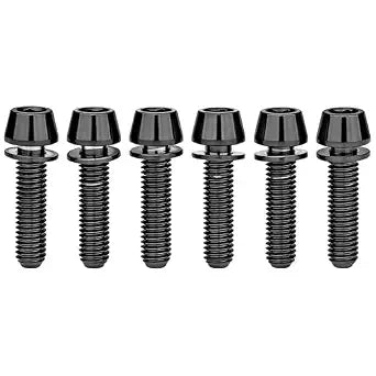 Titanium M5 Bolt with Washer Stem Screw (Black, M5x18mm)