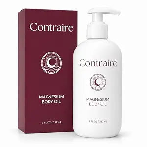 Contraire Premium Magnesium Oil for Sleep - Pure Topical Magnesium Chloride Body Oil - Silky Fast-Absorbing Non-Sticky Nourishing Formula - Calming Nighttime Relaxation Ritual for Deep Restful Sleep