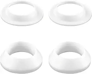 Drainage Seal,Universal Basin Drain Gasket Replacement Parts,Thickened Silicone Sealing Ring for Bathroom Sink Drain StopperIncludes Top and Bottom Washers Seals (White-2 Sets)