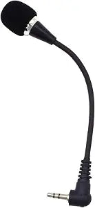 Mini Microphone Mini Notebook Mic 3.5 mm Socket Notebook Microphone, Compatible for PC Laptop Notebook (1 Piece/Black)