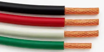 5 FT THHN Stranded Copper Wire  6 AWG Black, Red, White + 10 AWG Green Ground  Color-Coded Electrical Wire for Residential & Commercial Projects