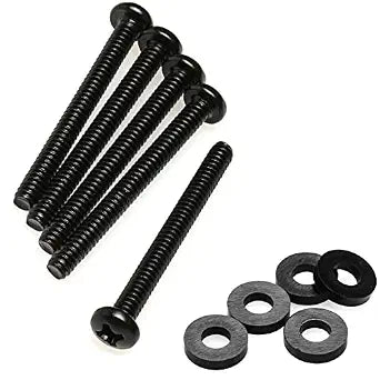 CRJ 6-32 UNC Extra Long 1-3/8" (34mm) Computer Radiator Fans Screws Set for 25mm and 30mm Fans - 20 Screws and 20 Washers