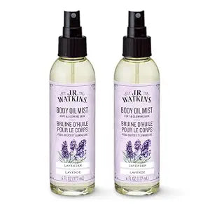 J.R. Watkins Naturally Hydrating Body Oil Mist, Lavender, 6 fl oz, 2 Pack