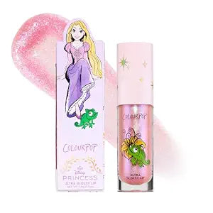 ColourPop x Disney Princess Ultra Glossy Lip Gloss - High-Shine, Non-Sticky & Hydrating Lip Gloss - Infused with Hyaluronic Acid, Kakadu Plum & Cherry - Pinky Lilac, Courageous Rapunzel (0.24 Fl oz)