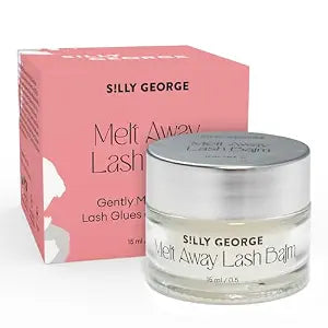 Silly George Melt Away Makeup & Lash Extension Remover - Removes All Eye Makeup (Including Mascara & Eyeliner) + Lash Extensions & Adhesives - Hydrating Moisturizer for Eyes & Lashes - 15 milliliters