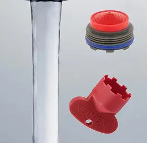 Neoperl Roman Hidden Faucet Tub Insert Full Flow Stream Filler 2.2 gpm Cache Regular Small 13 051 05 & Slim Size + Key (Red Junior)
