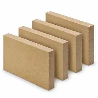 4 Pack Fire Bricks, 2300F 9" L x 4-1/2" W x 3/4" H Insulating Woodstove Firebricks, Refractory Clay Bricks for Fireplace, Kilns, Fire Pit, Grill, Pizza Oven