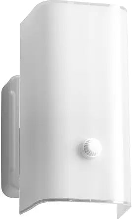 Progress Lighting White Glass 1-Light Bath Vanity Light, White