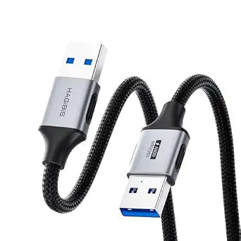 Hagibis USB to USB Cable, 10Gbps Data Transfer 60W Fast Charging USB 3.2 A to A Male to Male Cable for Computer, PC, Laptop, Cooler, DVD Player, Hard Drive Enclosures, Set Up Box (6.6FT)