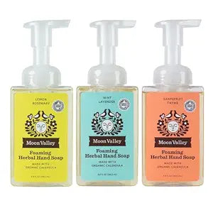 Moon Valley Herbal Foaming Hand Soap, 3-Pack Variety