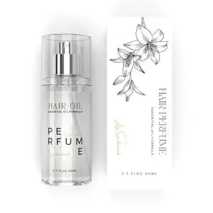 Hair Perfume Oil for Women (Lily Sandalwood), Argan Oil Heat Protection Spray for Dry, Damaged, Firzzy Hair Care, Long Lasting Fragrance Mist with Keratin & Elastin for Nourish & Smooth 2.7 fl oz