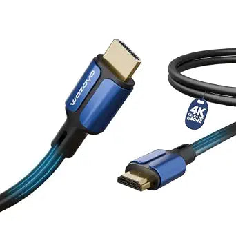 HDMI Cable V2.0 with Ethernet, Ultra HD 3D/4K@60Hz, 6.6 Feet, 18Gbps Transmission Speed, HDR, Dolby Atmos, Compatible with All HDMI Devices Laptop Desktop TV Set-top Box Gaming Console