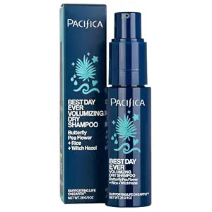 Pacifica Dry Shampoo Powder - Best Day Ever Waterless Shampoo & Instant Volumizer - adds Texture, Refreshes & Absorbs Oil, Non-Aerosol for Women of All Hair Types Natural & Vegan Dermatologist Tested